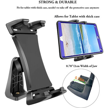 Universal tablet Phone Tripod Mount Tilt Adjust 360° Περιστρεφόμενο κλιπ βάσης στήριξης για iPad Mini Air Pro 12.9 Xiaomi Huawei Pad Vlog