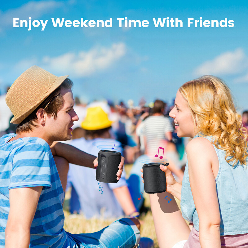 WISETIGER P1S 15W mini prenosný reproduktor IPX7 vodotesný zvukový box basový zosilňovač TWS duálne párovanie BT5.3 vonkajší bezdrôtový reproduktor