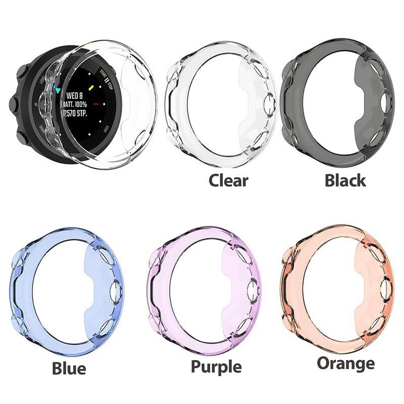 2+1 védőtok + képernyővédő fólia Garmin forerunner 45 45S órához Puha TPU védőburkolat Shell edzett üvegfólia