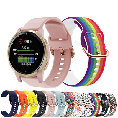 Каишка за Garmin Vivoactive 5 4 4S 3 3S/Forerunner 158 245 Venu 2 2s Силиконова каишка Каишка за часовник