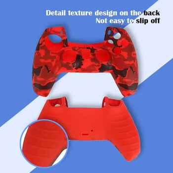 DATA FROG Защитен силиконов калъф за PlayStation 5 Cover Skin Joystick Thumb Stick Grips Cap за PS5 контролер