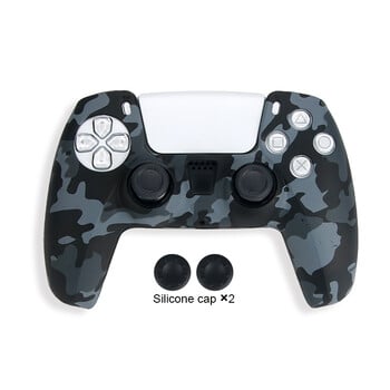 DATA FROG Защитен силиконов калъф за PlayStation 5 Cover Skin Joystick Thumb Stick Grips Cap за PS5 контролер