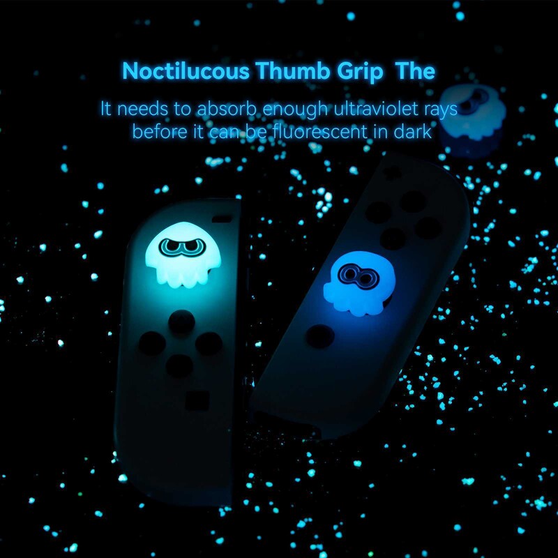 Capace Yocore Luminous Thumb Grip pentru Nintendo Switch/Switch OLED/Switch Lite Splatoon 3