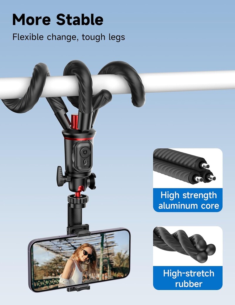 Selfieshow C03 Fleksibilni teleskopski stativ Octopus sa kopčom za mobitel Selfie štap Tripe stalak za iPhone Xiaomi telefon