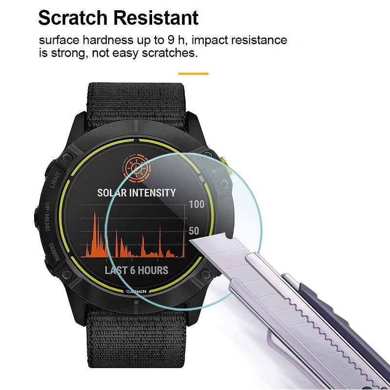 5 bucăți de protecție pentru ecran pentru ceas inteligent pentru Garmin Enduro 3, sticlă securizată, folie de protecție rezistentă la zgârieturi pentru Garmin Enduro 2/1
