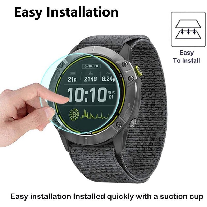5 bucăți de protecție pentru ecran pentru ceas inteligent pentru Garmin Enduro 3, sticlă securizată, folie de protecție rezistentă la zgârieturi pentru Garmin Enduro 2/1