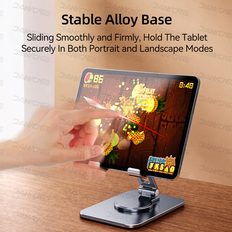 Stojan na tablet s 360° otočením, nastaviteľný a skladací držiak pre iPad, telefón Samsung, Xiaomi, Lenovo, Huawei, držiak na tablet