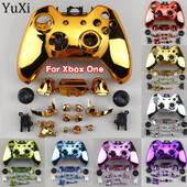 1 komplekt Xbox One'i plaadistuskorpuse ümbrise asendamiseks, täisnupud Modifikatsioonikomplekt Mängupuldi kontrolleri galvaniseeritud korpuse katte osad