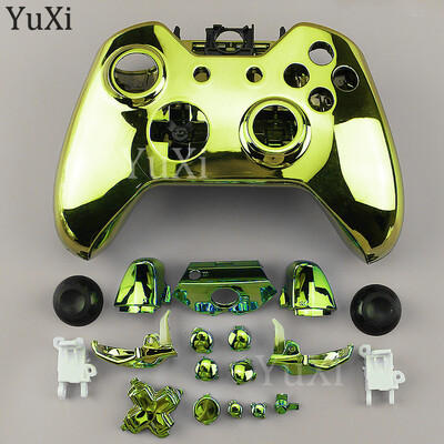 1 komplekt Xbox One'i plaadistuskorpuse ümbrise asendamiseks, täisnupud Modifikatsioonikomplekt Mängupuldi kontrolleri galvaniseeritud korpuse katte osad