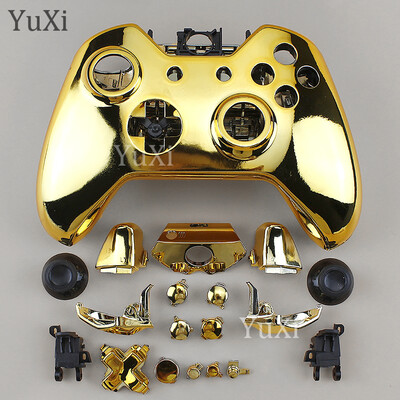 1 komplekt Xbox One'i plaadistuskorpuse ümbrise asendamiseks, täisnupud Modifikatsioonikomplekt Mängupuldi kontrolleri galvaniseeritud korpuse katte osad