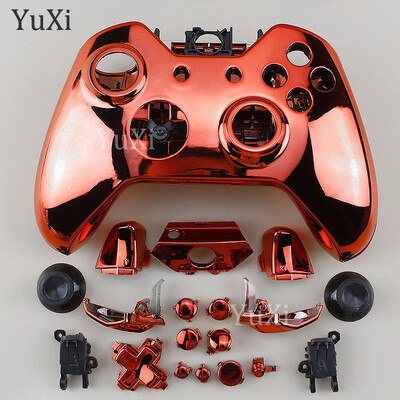 1 komplekt Xbox One'i plaadistuskorpuse ümbrise asendamiseks, täisnupud Modifikatsioonikomplekt Mängupuldi kontrolleri galvaniseeritud korpuse katte osad