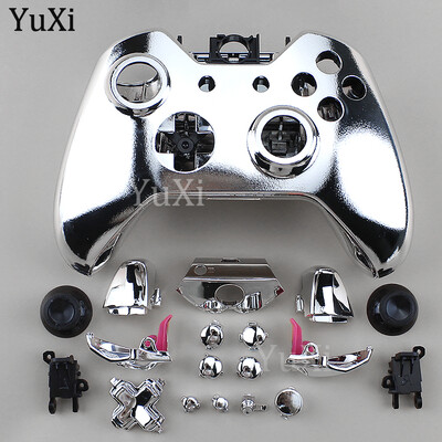 1 komplekt Xbox One'i plaadistuskorpuse ümbrise asendamiseks, täisnupud Modifikatsioonikomplekt Mängupuldi kontrolleri galvaniseeritud korpuse katte osad