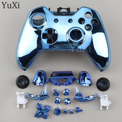 1 komplekt Xbox One'i plaadistuskorpuse ümbrise asendamiseks, täisnupud Modifikatsioonikomplekt Mängupuldi kontrolleri galvaniseeritud korpuse katte osad