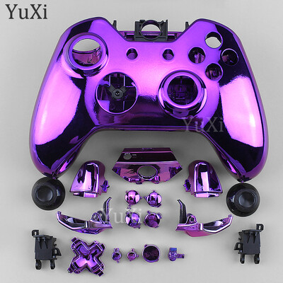 1 komplekt Xbox One'i plaadistuskorpuse ümbrise asendamiseks, täisnupud Modifikatsioonikomplekt Mängupuldi kontrolleri galvaniseeritud korpuse katte osad