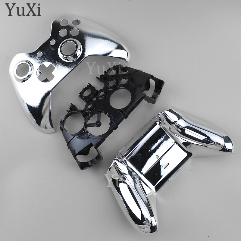 1 komplekt Xbox One'i plaadistuskorpuse ümbrise asendamiseks, täisnupud Modifikatsioonikomplekt Mängupuldi kontrolleri galvaniseeritud korpuse katte osad