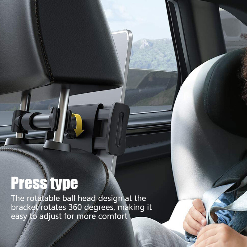 Autós táblagép állvány, telefontartó 4,7-12,9 hüvelykes táblagép hátsó ülésre szerelhető tartókeret autós telefonállványhoz iPhone iPad támogatása