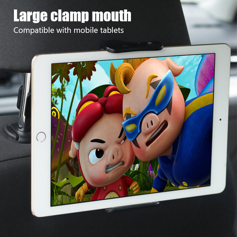 Autós táblagép állvány, telefontartó 4,7-12,9 hüvelykes táblagép hátsó ülésre szerelhető tartókeret autós telefonállványhoz iPhone iPad támogatása
