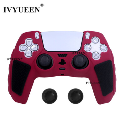IVYUEEN για PlayStation 5 Ελεγκτής PS5 Προστατευτική θήκη από καουτσούκ Εξαιρετικά παχύ δέρμα σιλικόνης για γνήσιο φορτιστή DualSense
