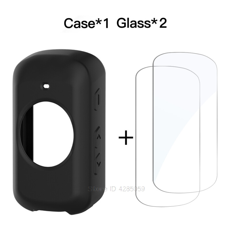 2Gb rūdīta stikla + TPU silikona futrālis Garmin Edge 830 530 1040 130 Plus GPS hronometra ekrāna aizsarga vāciņa piederumi