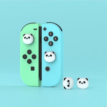 PlayVital Cute Joystick Caps Αναλογικό κάλυμμα Thumb Grips για Switch & Switch Lite & Switch OLED - Chubby Panda