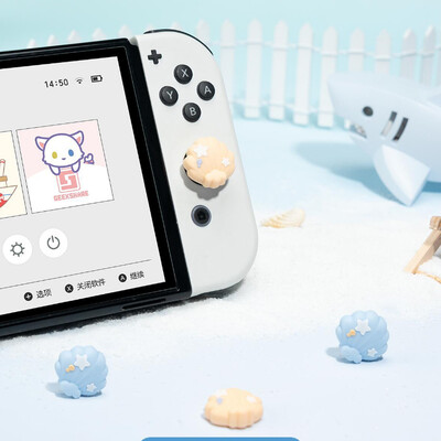 Σούπερ χαριτωμένο κάλυμμα Joystick λαβής Joycon Thumb Stick από μαλακό σιλικόνη για διακόπτη Oled NS Lite Joy-con χειριστήριο Thumbstick θήκη