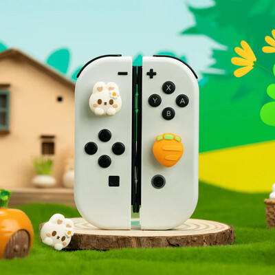 Σούπερ χαριτωμένο κάλυμμα Joystick λαβής Joycon Thumb Stick από μαλακό σιλικόνη για διακόπτη Oled NS Lite Joy-con χειριστήριο Thumbstick θήκη