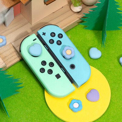 Σούπερ χαριτωμένο κάλυμμα Joystick λαβής Joycon Thumb Stick από μαλακό σιλικόνη για διακόπτη Oled NS Lite Joy-con χειριστήριο Thumbstick θήκη