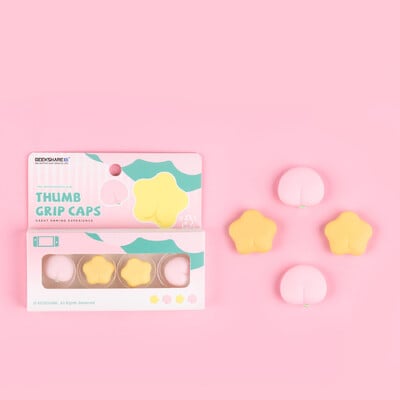 Σούπερ χαριτωμένο κάλυμμα Joystick λαβής Joycon Thumb Stick από μαλακό σιλικόνη για διακόπτη Oled NS Lite Joy-con χειριστήριο Thumbstick θήκη