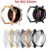 Ochranné sklo 2 v 1 + puzdro pre Huawei Watch GT3 GT 2 42 mm GT4 41 mm, HD ochrana celého displeja, kryt
