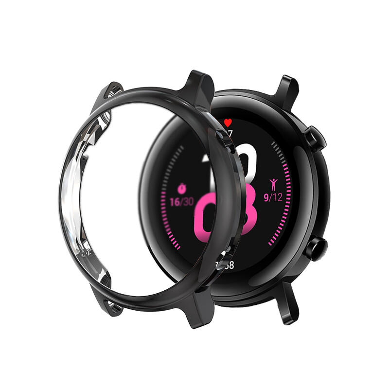 Ochranné sklo 2 v 1 + puzdro pre Huawei Watch GT3 GT 2 42 mm GT4 41 mm, HD ochrana celého displeja, kryt