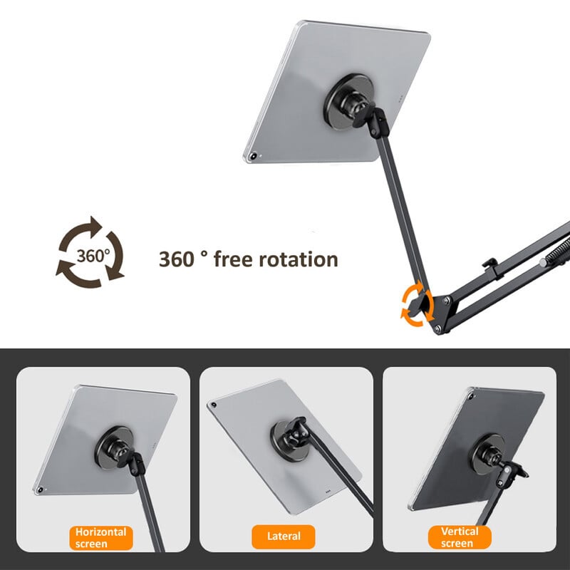 Suport reglabil pliabil pentru tabletă cu MagSafe Magnetic Puternic Suport pentru telefon de birou pentru pat leneș pentru tablete Samsung iPad Pro 12.9