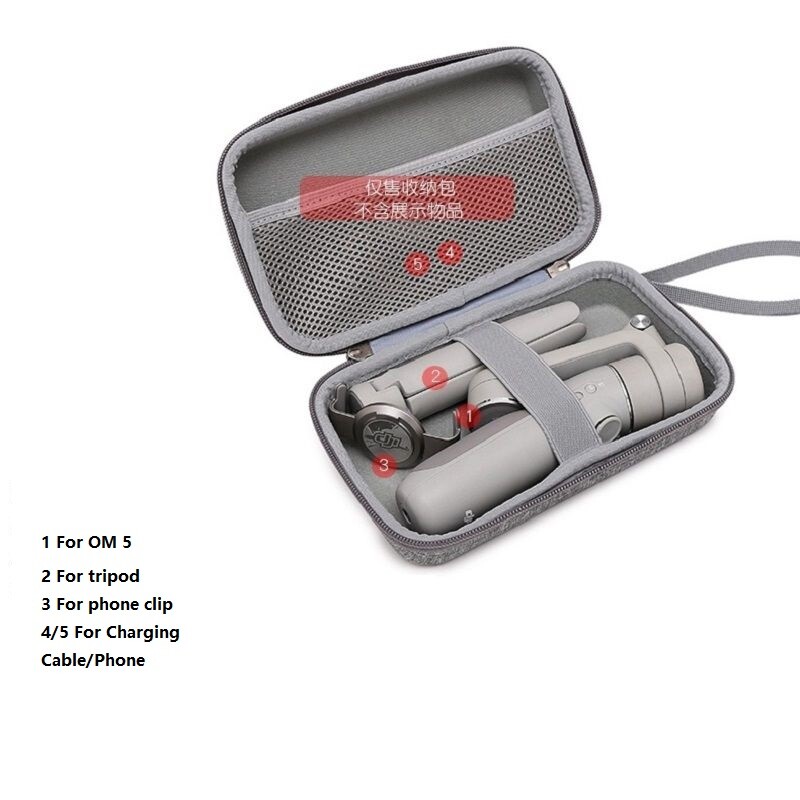 Gimbal dur de mână, accesorii pentru geantă portabilă simplă, husă de depozitare, carcasă de transport durabilă pentru DJI OM5/Osmo Mobile 5