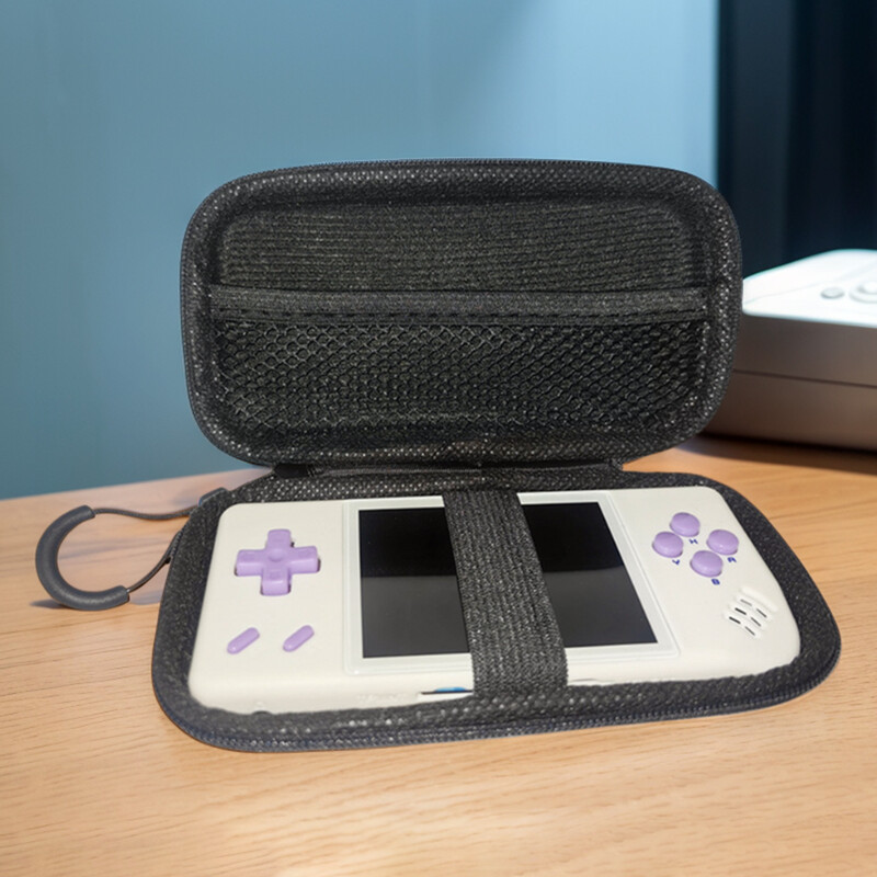Miyoo A30-hoz RG28XX EVA hordozható tárolótáska Retro kézi játékkonzol karcolásgátló védőtáska vízálló kötéllel