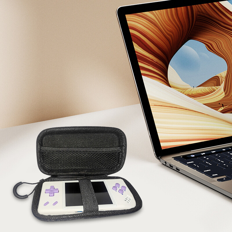 Miyoo A30-hoz RG28XX EVA hordozható tárolótáska Retro kézi játékkonzol karcolásgátló védőtáska vízálló kötéllel