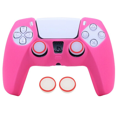 Sötétben ragyogó puha szilikon tok PS5 vezérlőjátékokhoz Tartozékok Gamepad joystick tok burkolata PS5 kontroller bőréhez
