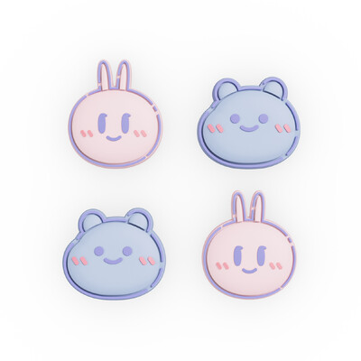 PlayVital Joystick Caps Analog Cover Rocker Caps Pöidla käepidemed Switch & Switch Lite & Switch OLED Joycon jaoks – Kawaii Bear & Bunny