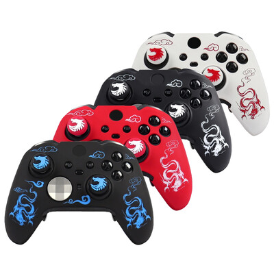 Laser Carving puha szilikon védőtok tok Xbox Elite vezeték nélküli kontrollerhez, Series 2 Gamepad Skin játéktartozékok