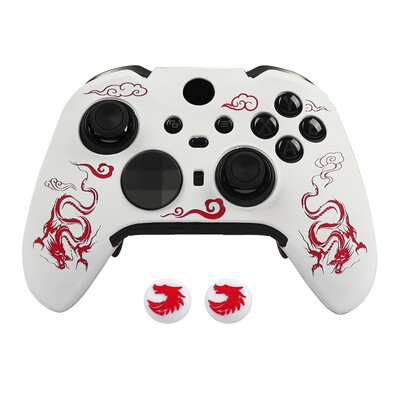 Ochranný kryt z mäkkého silikónu s laserovým rezbárstvom pre bezdrôtový ovládač Xbox Elite Series 2, herný gamepad, kožené hry, príslušenstvo