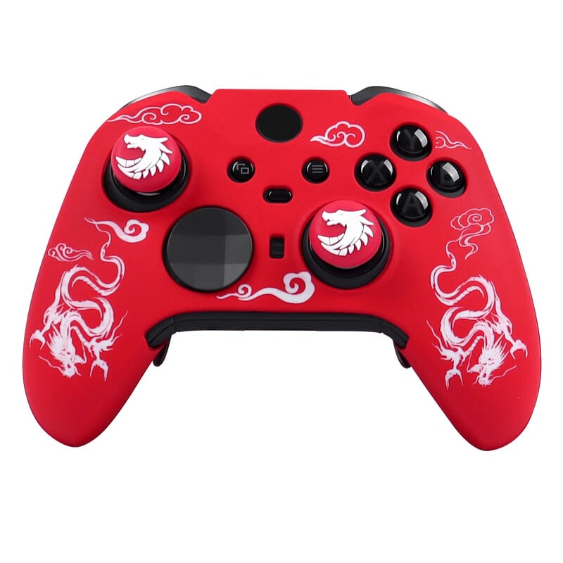 Ochranný kryt z mäkkého silikónu s laserovým rezbárstvom pre bezdrôtový ovládač Xbox Elite Series 2, herný gamepad, kožené hry, príslušenstvo