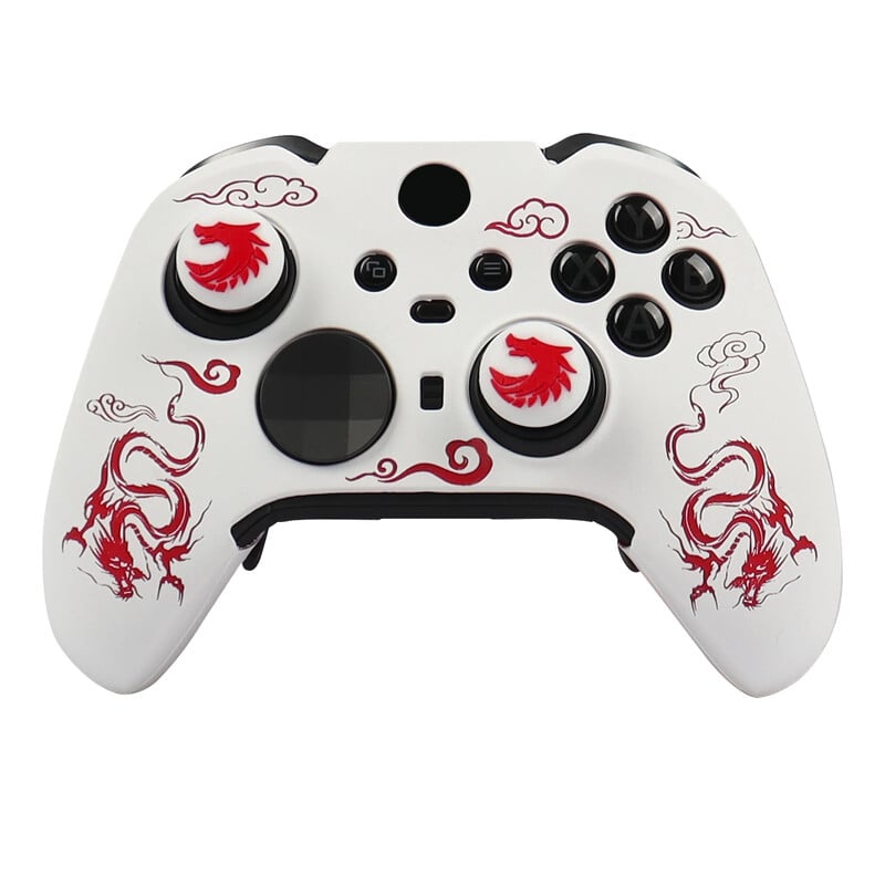 Ochranný kryt z mäkkého silikónu s laserovým rezbárstvom pre bezdrôtový ovládač Xbox Elite Series 2, herný gamepad, kožené hry, príslušenstvo