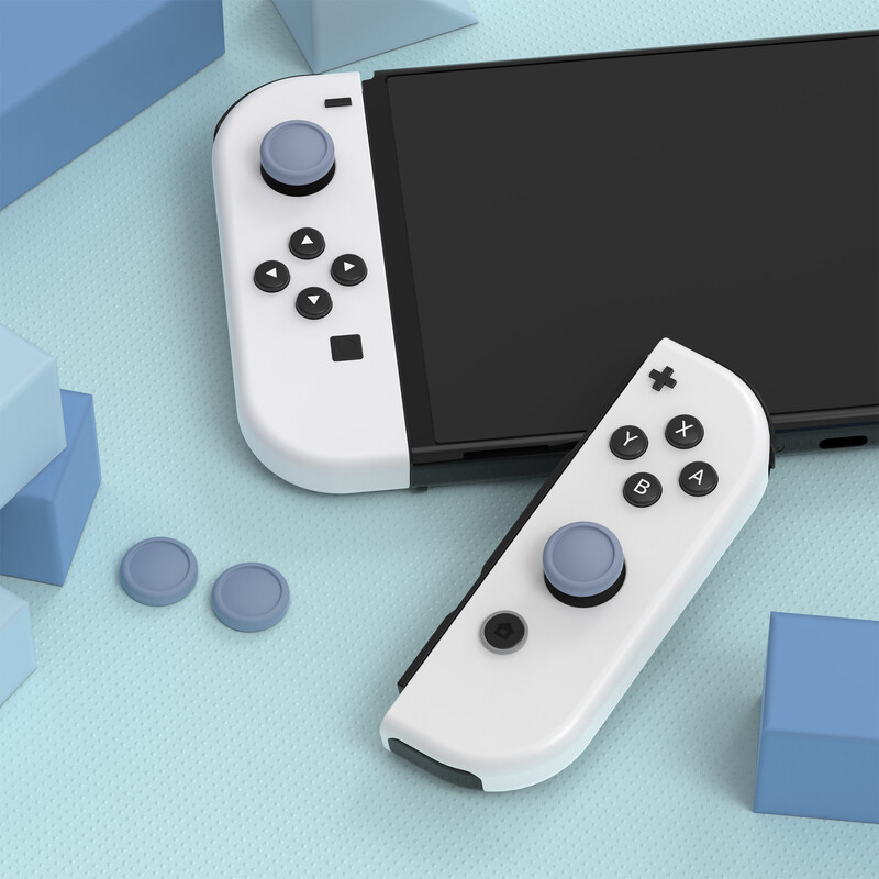 Capace pentru joystick eXtremeRate PlayVital pentru NS, capace pentru stick pentru degetul mare pentru Switch Lite, mâner pentru degetul mare Joycon pentru Switch OLED - Seria unică