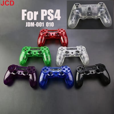 JCD 1Set átlátszó, teljes házas Gamepad tok gombok burkolat készlet csere PS4 V1 JDM-001 JDM-011