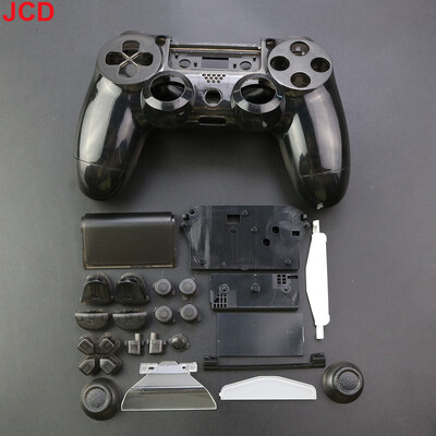 JCD 1Set átlátszó, teljes házas Gamepad tok gombok burkolat készlet csere PS4 V1 JDM-001 JDM-011