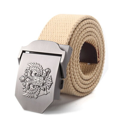 SupSindy férfi vászon öv orosz fém csattal, szovjet CCCP hadsereg katonai taktikai övek női farmernadrág derékpánt férfi szíj