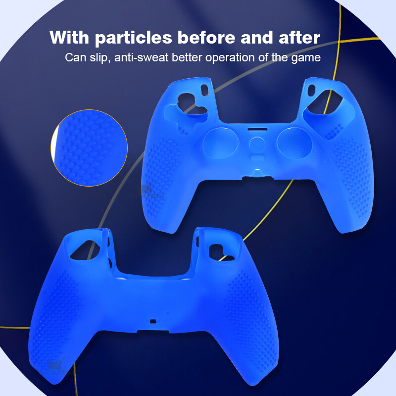 „Data Frog“ neslystantis minkštas silikoninis apsauginis dangtelis „Playstation 5“ valdiklio apsauginis dėklas, skirtas ps5 žaidimų pultui