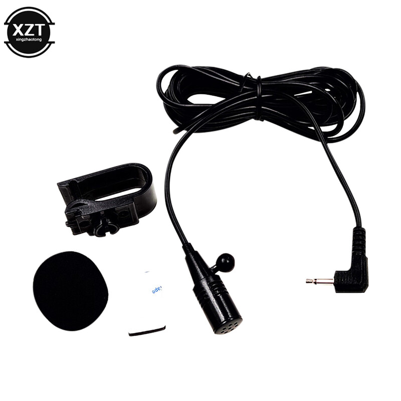 Profesionisti Microfon audio auto 2,5 mm mufă mufă microfon stereo mini microfon extern cu fir 2 poli mono pentru radio DVD auto