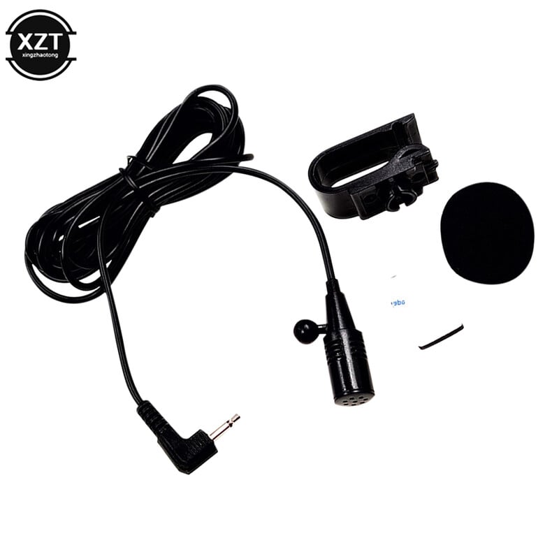 Profesionisti Microfon audio auto 2,5 mm mufă mufă microfon stereo mini microfon extern cu fir 2 poli mono pentru radio DVD auto