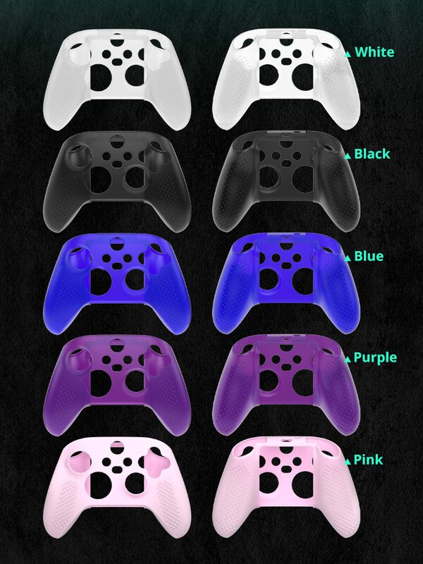DATA FROG Silicone Soft Shell Protector Skin for Xbox Series X/S Game Controller Case XS XSX Thumb Stick Cap Grip Cap
