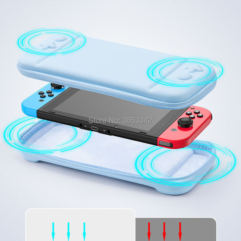 Augstas kvalitātes izturīgas aizsardzības somas futrālis Nintendo Switch konsolei NS Switch OLED spēļu piederumu glabāšanai