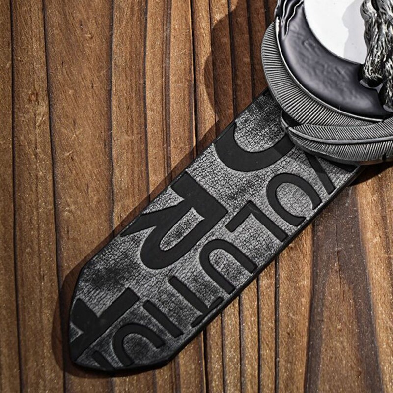 Western Denim PU Belt - Curea vintage pentru bărbați cu imprimeu decorativ gravat